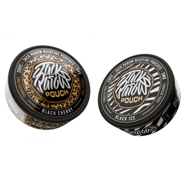 Jack Parow Nic Pouches (20 pcs) 3MG - Black Combo (Pack of 2)