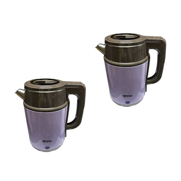 2 Pack Istar Purple Stainless Steel 2.3 L Kettle