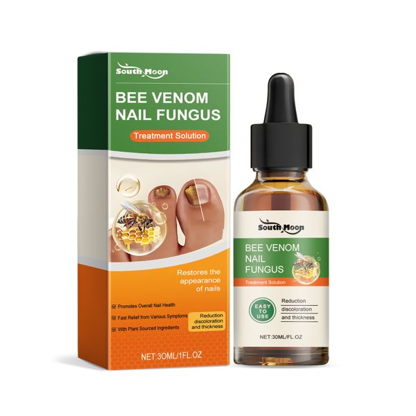 South Moon Nail Care Solution, Natural Formula for Healthy, Clear Nails