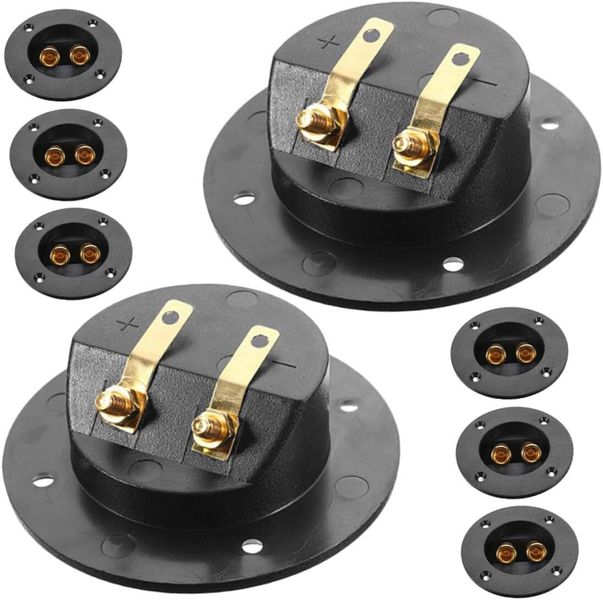 Pure Copper Speaker Box Terminal Cup with Binding Posts and Banana Plugs,