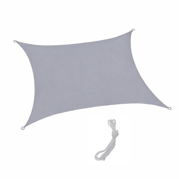 Sun Shade Sail Rectangle UV Block Waterproof Canopy Cover Outdoor - 3 x 5m