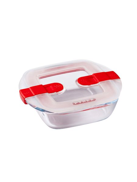 Pyrex Cook &amp; Heat Square Roaster with lid 14x12cm