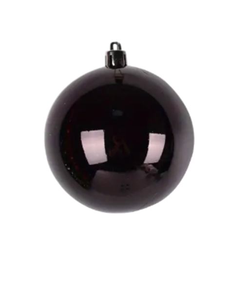 Crimson Glow Black Christmas Baubles