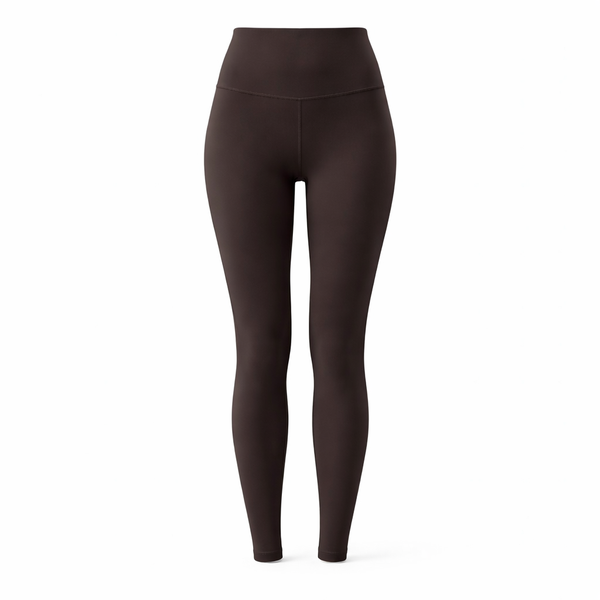 High Elastic Yoga Pants - Small - Brown