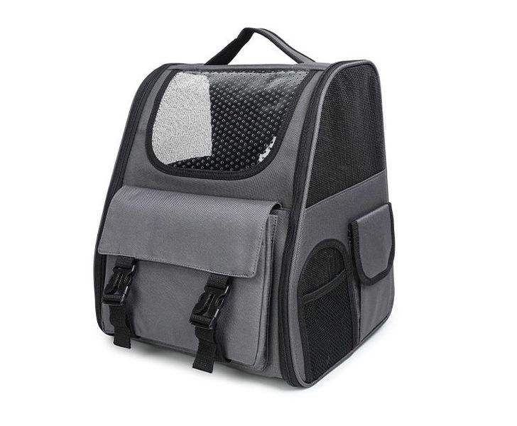Ventilated Mesh Dog Backpack Collapsible Pet Carrier Travel Bag