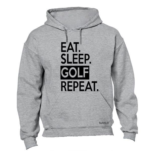 Eat (Size: S)leep - GOLF - Repeat Mens Hoodie - Grey