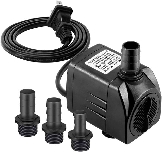 Submersible Pump 400GPH (1500L 25W) Ultra Quiet with 6.5ft High Lift