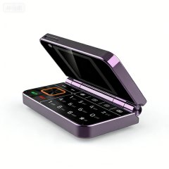 V8pro Dual-Screen Flip Phone with Foldable Design 2G Classic Mobile Phone