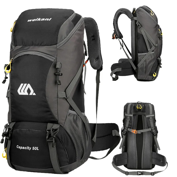 50L Travel Backpack Camping Men Large Hiking Bag Tourist Rucksack