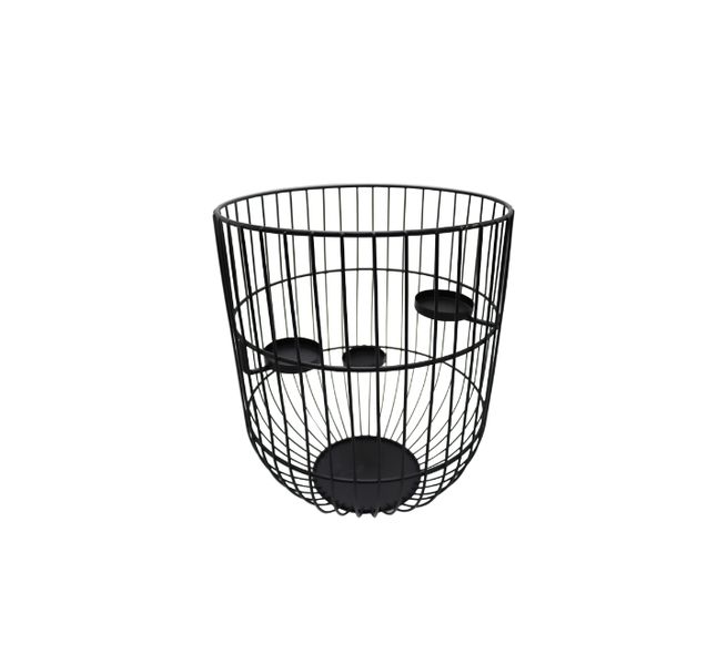 Black Metal Wire Candle Holder