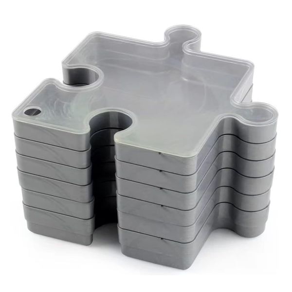 Toy Hobby Stackable Puzzle Piece Organiser Container Trays 21cm-6 pc