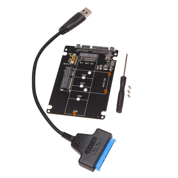 M 2 Ngff Msata To Usb 3 0 Converter Reader Card With Sata Cable