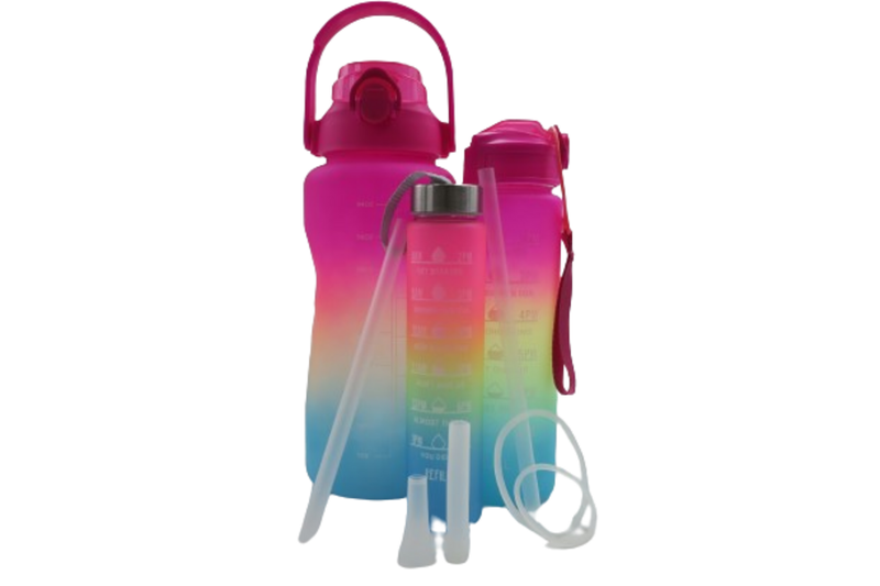 Pink Lockable Lid Water Bottle