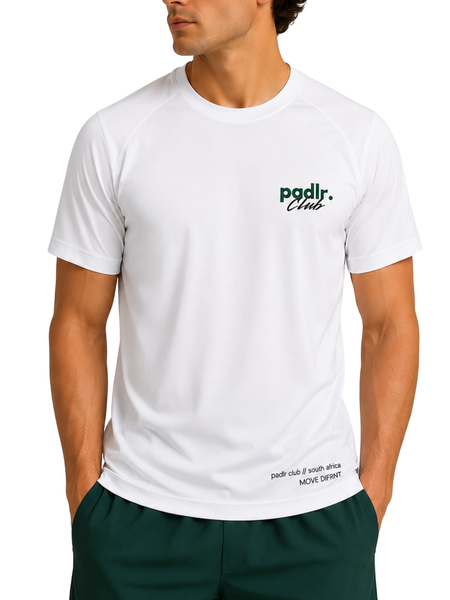 PADLR CLUB "MOVE DIFRNT" Performance Training Tee - White