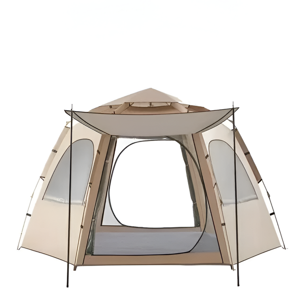 Quick-Open Folding Hexagonal Tent - UV, Mosquito Net, Portable