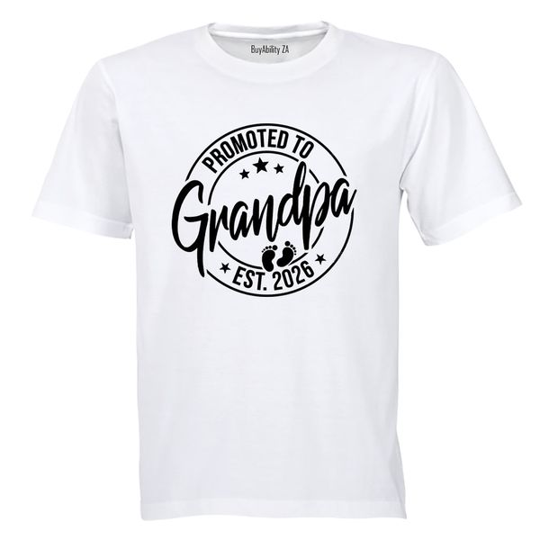 Promoted to Grandpa 2026 - Adults - T-Shirt