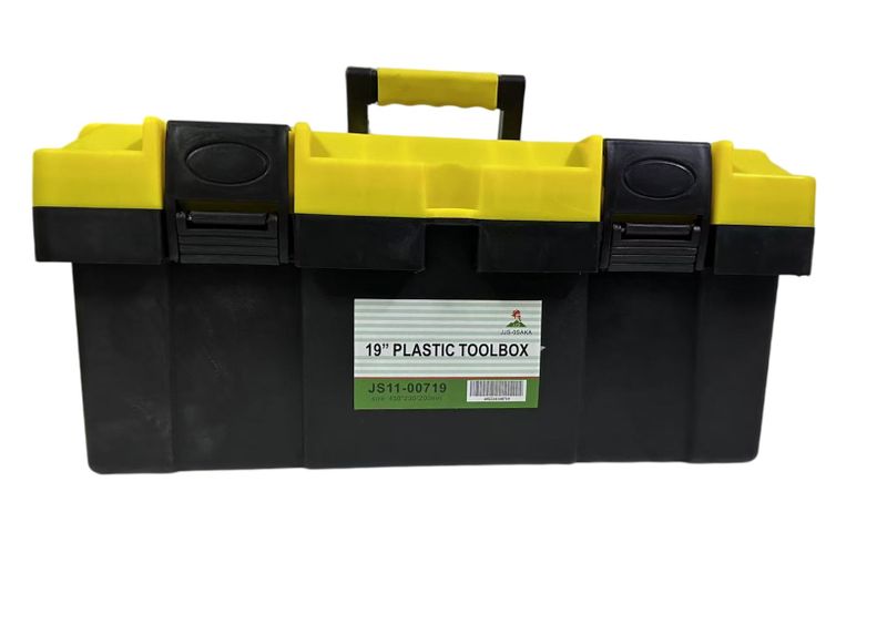 Osaka JS11-00719 19" Heavy-Duty Plastic Tool Box with Removable Tray