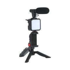 Plokama Pk-771 Professional Vlogging kit With Mic, Led Light And Tripod
