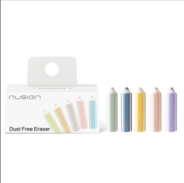 Deli Nusign Pencil Shaped Triangular Eraser Dust Free Bulk 24 Boxesx5 Pcs