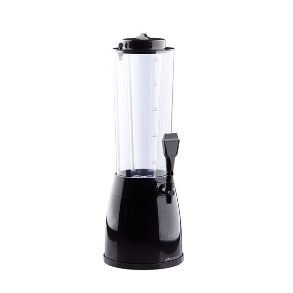 Heartdeco 2.5L Beer Beverage Juice Tower Dispenser with Inner Ice Core