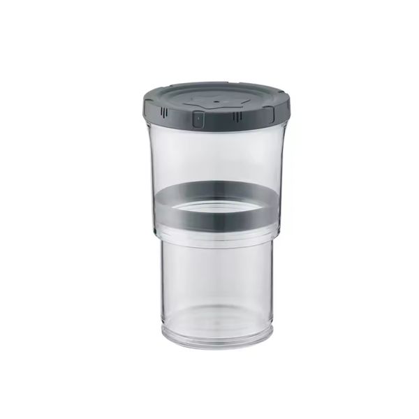 Round Vacuum Storage Container 650ml - 1850ml Grey