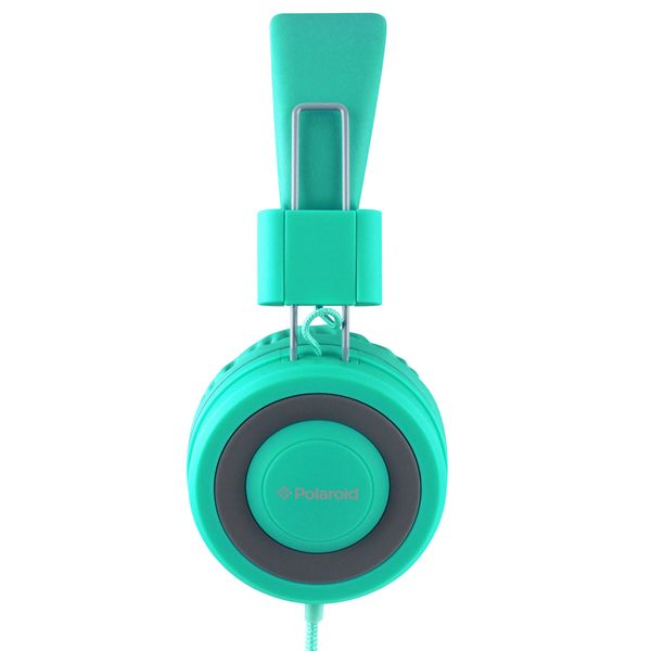 Polaroid Foldable Headphones – Grey &amp;Turquoise