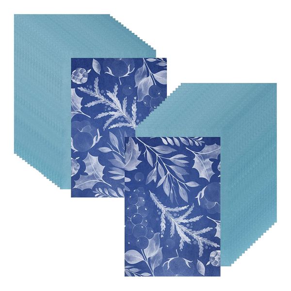 50 Sheets Sunprint Paper Kit White Blues High Sensitivity Sun Paper