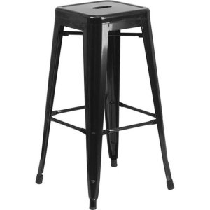 Tolix Kitchen Stool Mad Chair Company - Black