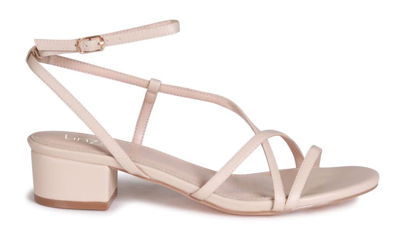 Linzi Ladies - CALISTA Soft Faux Leather Heels - Nude PU