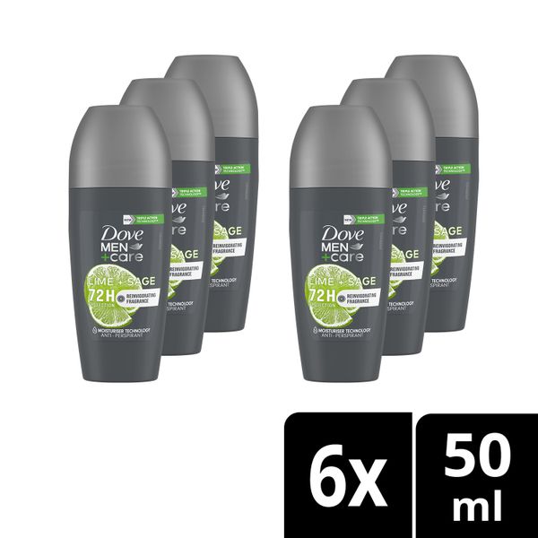 Dove Men + Care Roll On Lime &amp; Sage 6X50mll