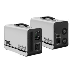 WayRock Portable Power Station 1005Wh/AC 300W Solar Generator, Home Backup