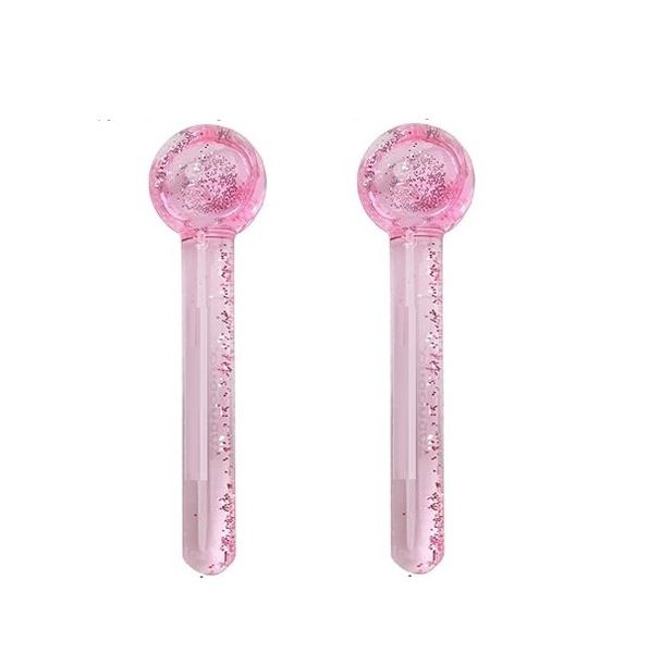 Mini Glitter Facial Ice Globes for Face &amp; Lymphatic Massage