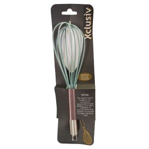 Xclusiv - Whisk / Egg Beater - 26cm - Stainless Steel handle &amp; Silicone top