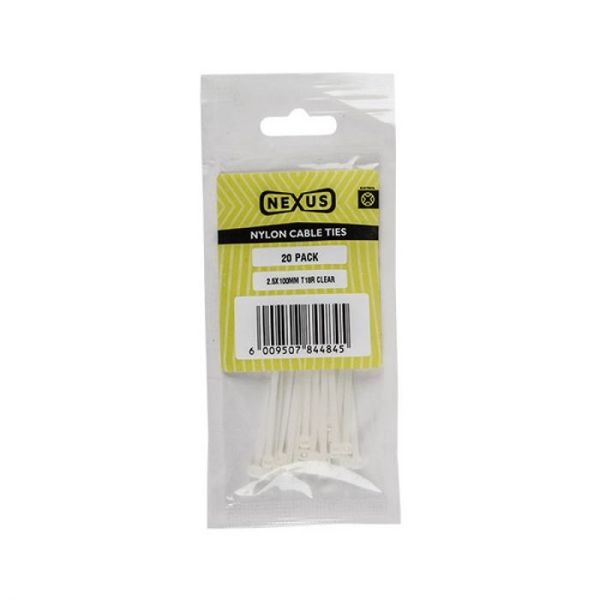 Bulk Pack 2 x Nexus Cable Ties 4.8x200mm T50r 100pk Black