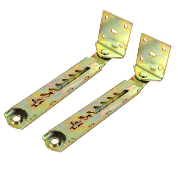 1Pair Angle Lifting Rod Desk 7Gear Adjusting Hinge with Bracket