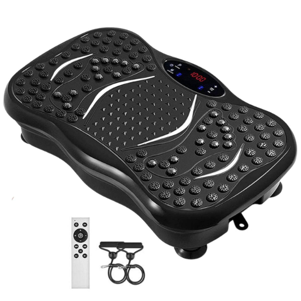 Fat Burning Vibration Plate Machine with Remote Control &amp; Resistance Bands