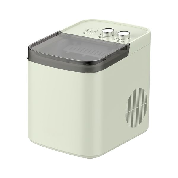 Portable Countertop Ice Maker -6-9 Min Quick Ice, Self-Cleaning, Green