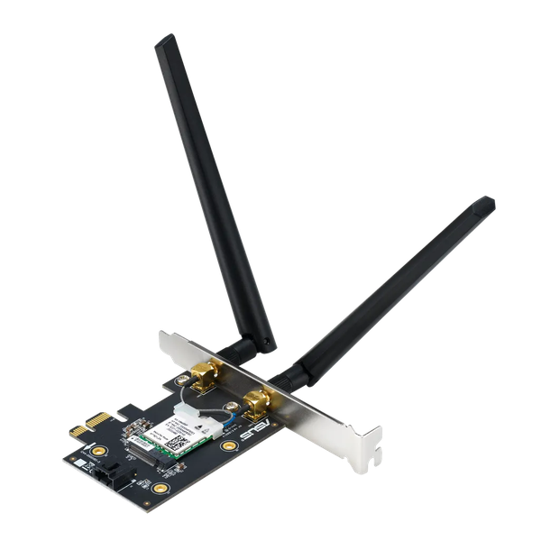 ASUS PCE-BE6500 Wi-Fi 7 PCIe Card - Tri-Band, 2882 Mbit/s, Bluetooth 5.4