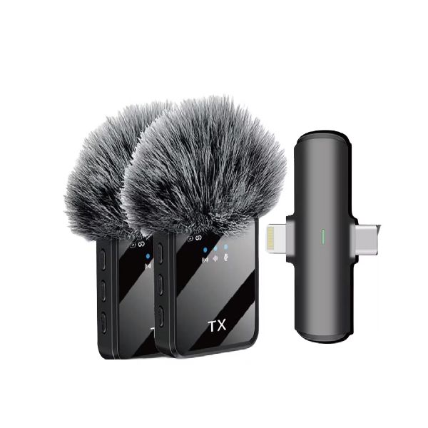 Wireless Microphone With Furry Square Mark Compatible With Live Show