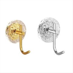 2PCS Wall Hooks, Punch-Free Adhesive Hooks for Hanging Coat, Hat, Towel, Ro