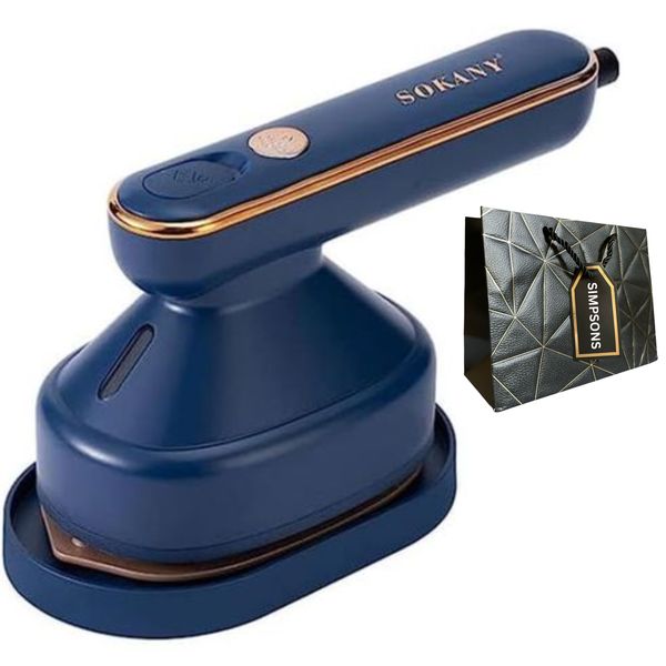 Sokany - 1200W Hand Held Travel Steamer &amp; Luxury Simpsons Bag