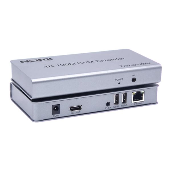 4K 120M KVM HDMI Extender with HDMI audio and Control HDMI loop