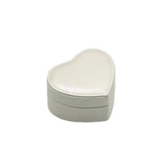 Heart Shaped PU Leather Cute Jewelry Case Travel Jewelry Organizer 10.5CM