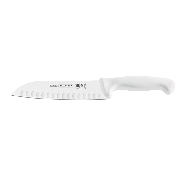 Tramontina Professional 20cm Cooks/Santoku Knife - White Handle