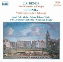 Josef/pfister Suk - Benda, J.A.: Viola Cto./benda, F: Violin (CD)