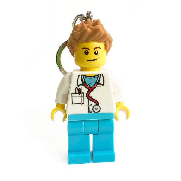 LEGO Iconic - Male Doctor Key Chain Light (7.3cm Tall)