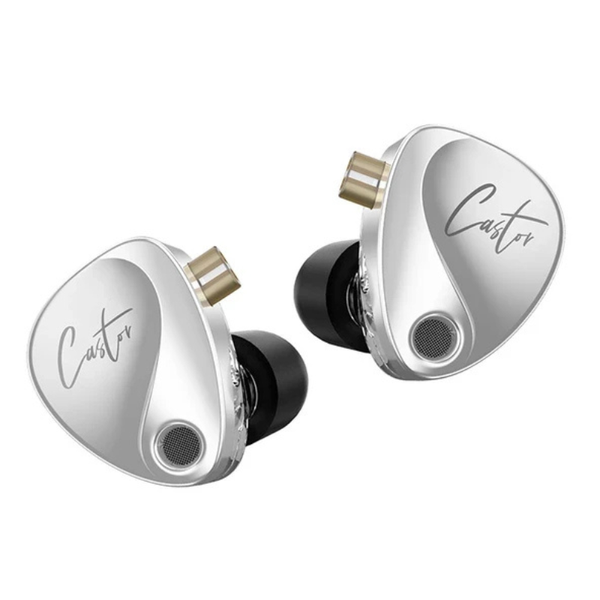 KZ Castor Dual Dynamic In-Ear Monitor - Harmon Edition - Silver