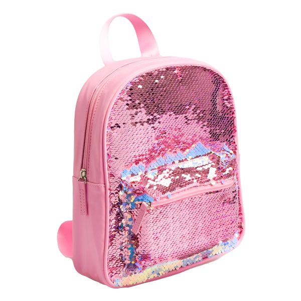 SQUIGGLE Sequins Iridescent PU Backpack - Stylish, Durable &amp; Adjustable