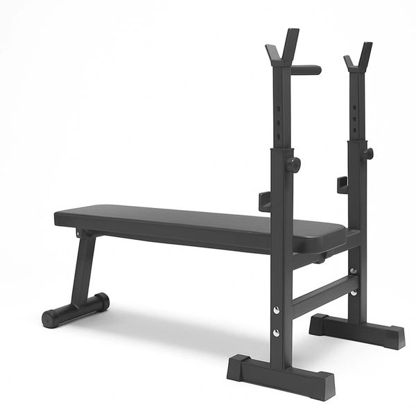 Weight Bench with Multi-functional Adjustable Squat Rack - 150kg Capacity