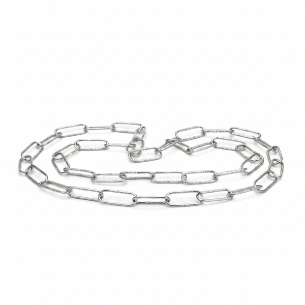 KRAFFT Chrome Spanish Chain 3.3mm x 15m for Outdoor and Utility Use